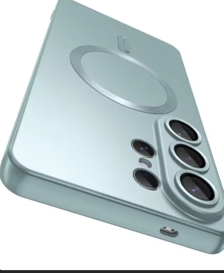 Slim magnetic phone case with lens protection